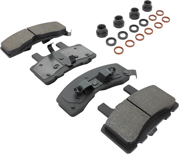 Premium Semi-Metallic Front Brake Pads Compatible - Image 2