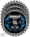 CRALY 5-3/8 Inch 30 Teeth Steel and Ferrous Metal Cutting Circular Saw Blade by CRALY