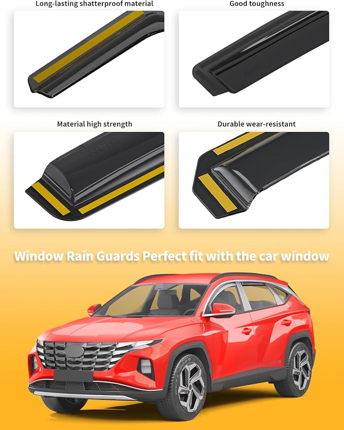 in-Channel Window Rain Guards Fit - Image 8