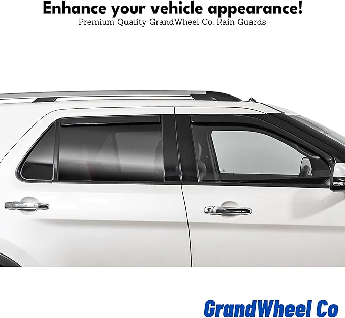 Window Deflectors Smoke Tinted in-Channel Side Window Vent Visor Deflectors - Image 5