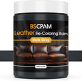 Dark Gray Leather Recoloring Balm, 12oz Leather Color Restorer by BSCPAM