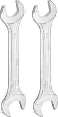 HARFINGTON 2pcs Double Open End Wrench 17mm x 19mm Metric 15 Degree Offset by HARFINGTON