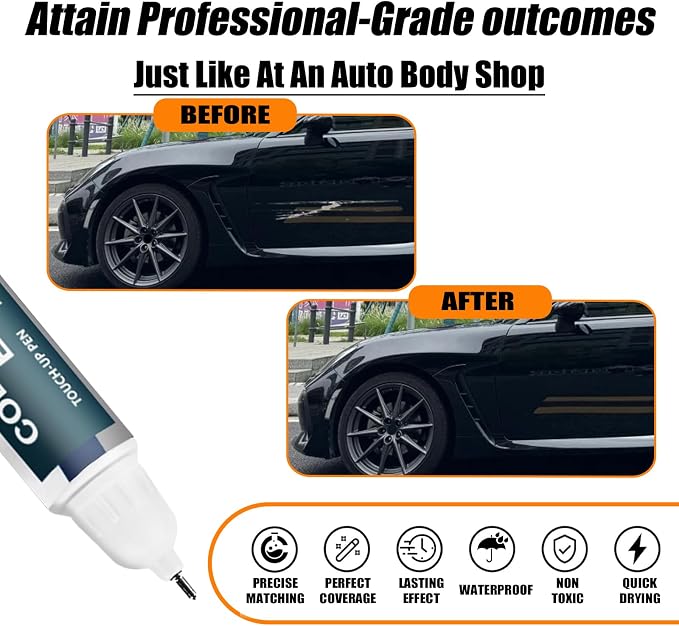 Crystal Black Silicae Touch Up Paint Compatible - Image 2