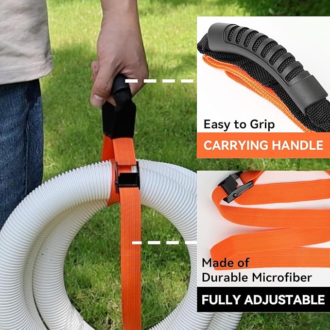 Heavy Duty Storage Straps with Handle and Easy Adjustable Steel Black Lock - Image 5