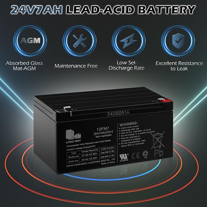 OTTARO 24V 7AH Battery for 24 Volt Ride on Cars Toys - Image 4