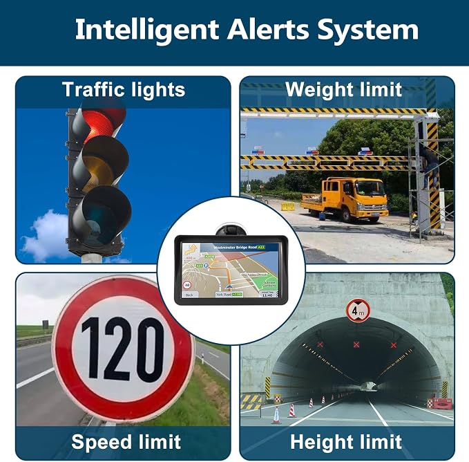 GPS Navigator for Car Truck RV, 9 inch Touch Screen Latest 2025 Map, Real Voice - Image 3