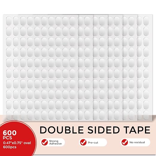 600pcs Double Sided Tape Wall Nano Sticky Dots Mounting Putty Two Sided by Fengnuo