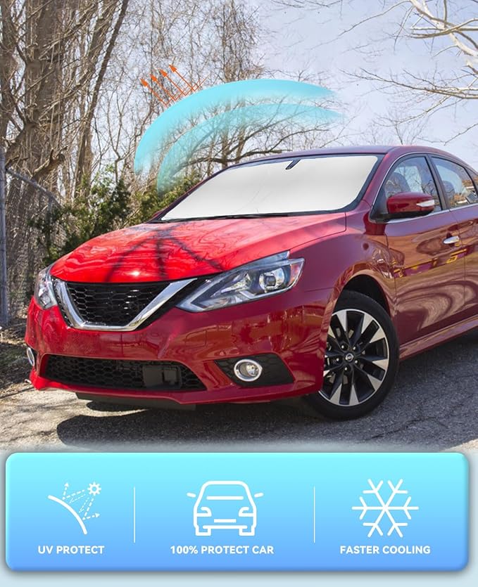 Sun Shade for Sentra Sedan Windshield Sunshades for 2014-2018 2019 Nissan - Image 5