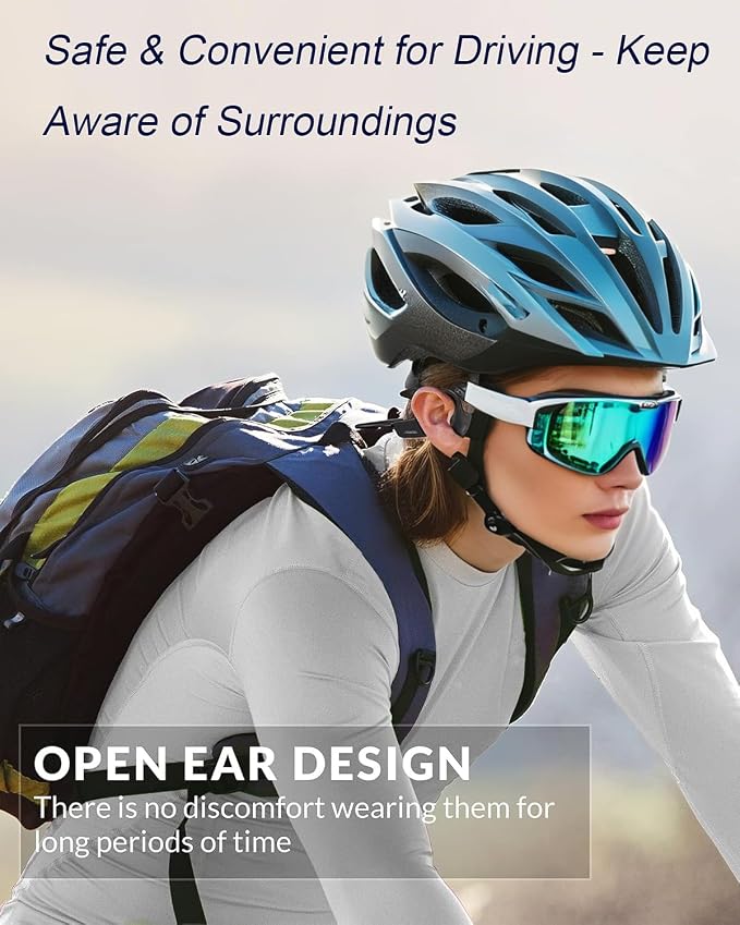 Bone Conduction Headphones Open-Ear Bluetooth 5.0, IP65 Waterproof Wireless - Image 5