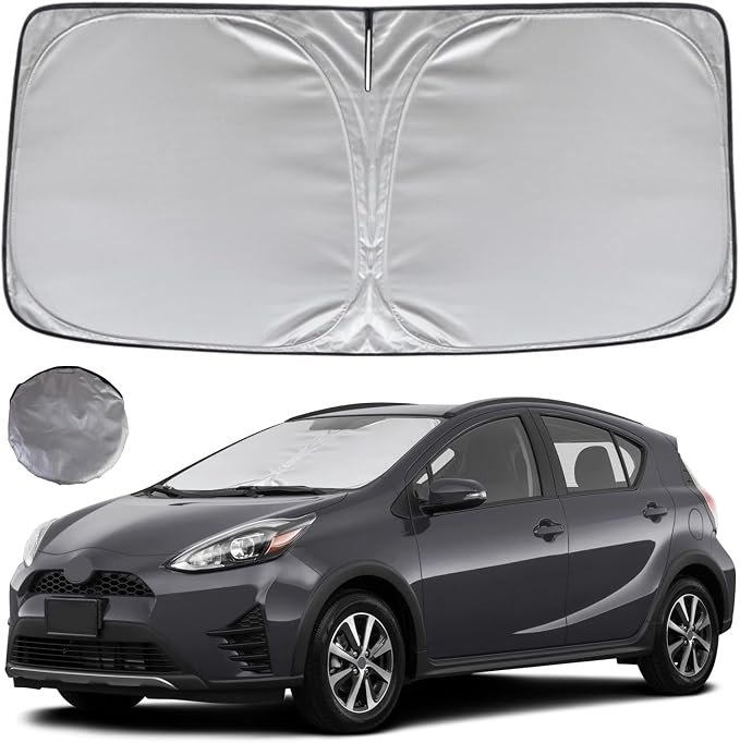 KAYZT Windshield Sun Shade for 2012-2019 Toyota Prius C Foldable Sunshade Front by KAYZT
