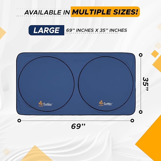 EcoNour Windshield Sun Shade| 300T Sun Shade - Image 3