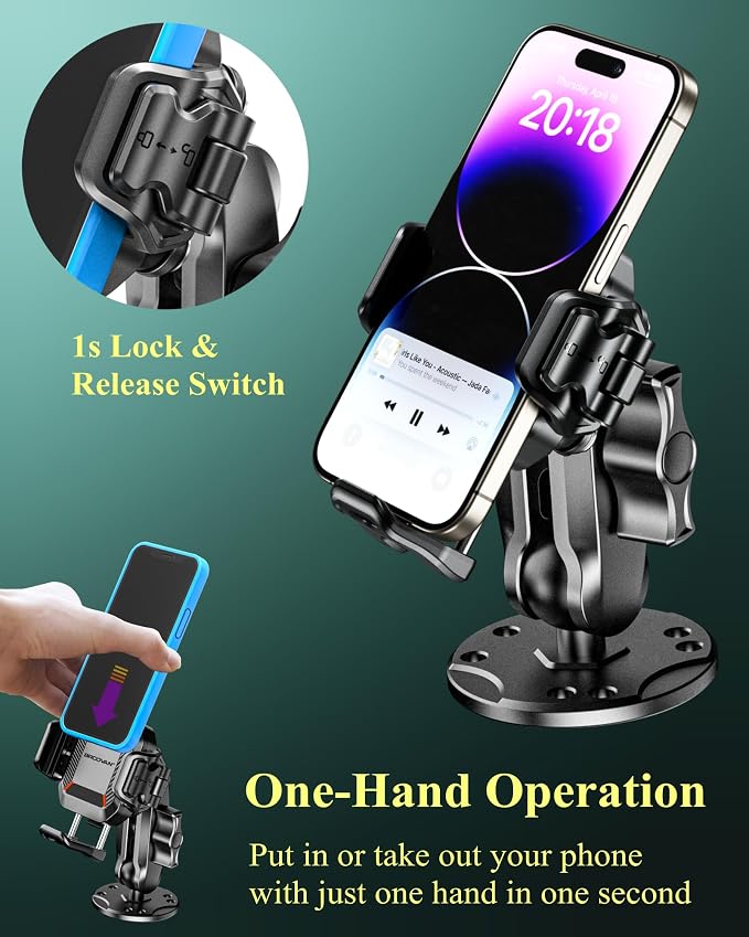 BRCOVAN Anti-Theft Phone Mount Holder - Image 4