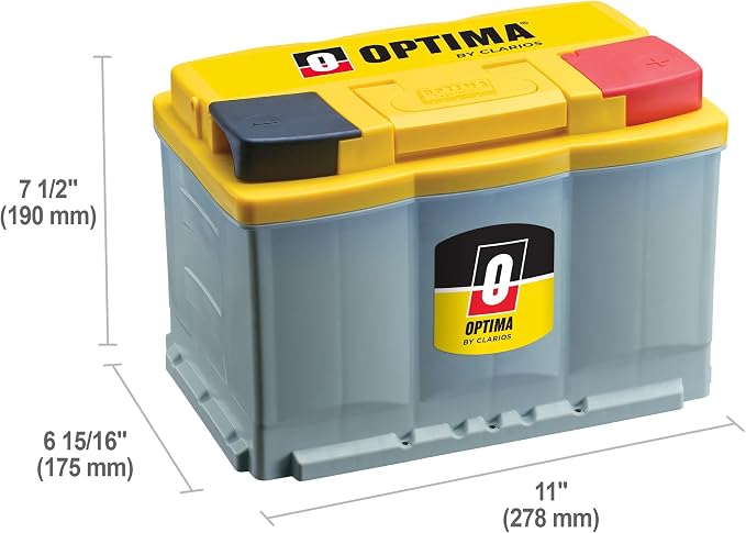 OPTIMA Batteries High Performance DH6 YellowTop Dual Purpose Sealed AGM Car - Image 2