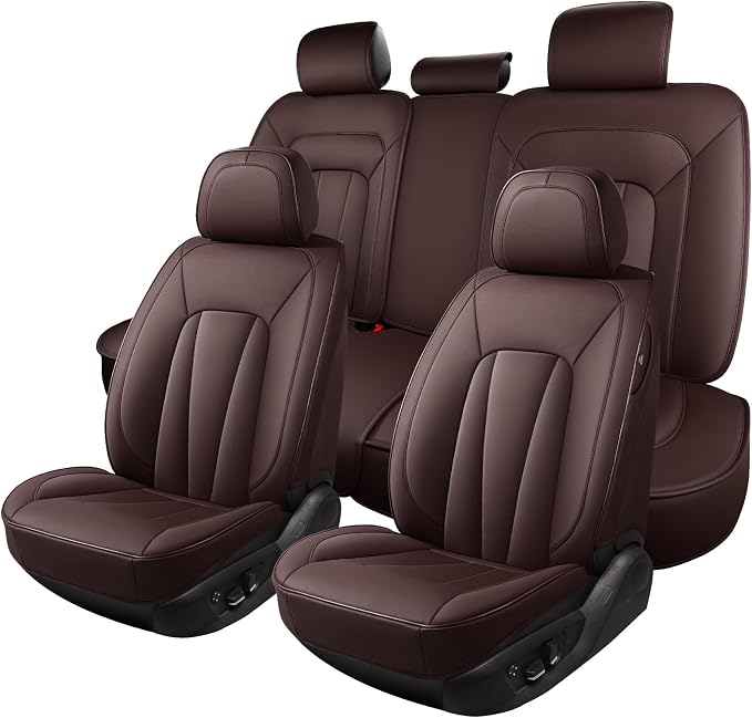 Leather Car Seat Covers, Sedans and Trucks, Waterproof and Breathable by CarLuxor