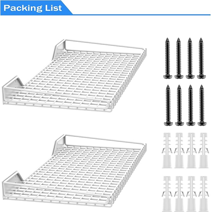 TORACK 2 Pack Wall Mounted Storage Shelves, 23.5" x 12" Wall Shelf - Image 8