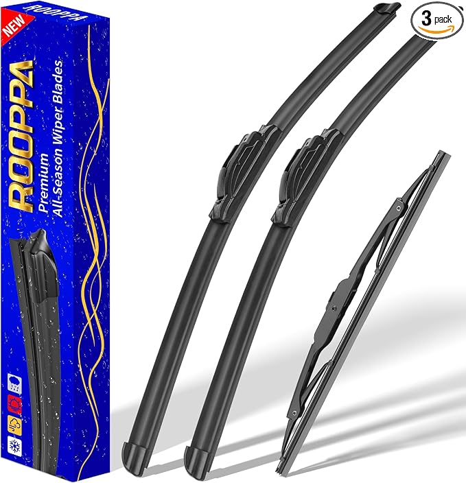 3 wipers Replacement for 2007-2017 Jeep Patriot, Windshield Wiper Blades by ROOPPA