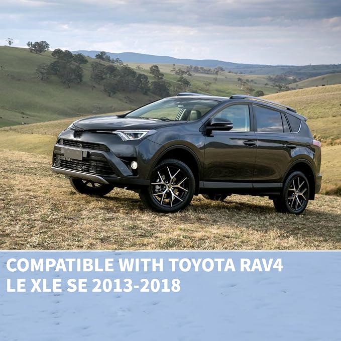 4PCS Rain Guards Fit for 2013-2018 Toyota RAV4 LE XLE SE, Tape-on Outside Mount - Image 3