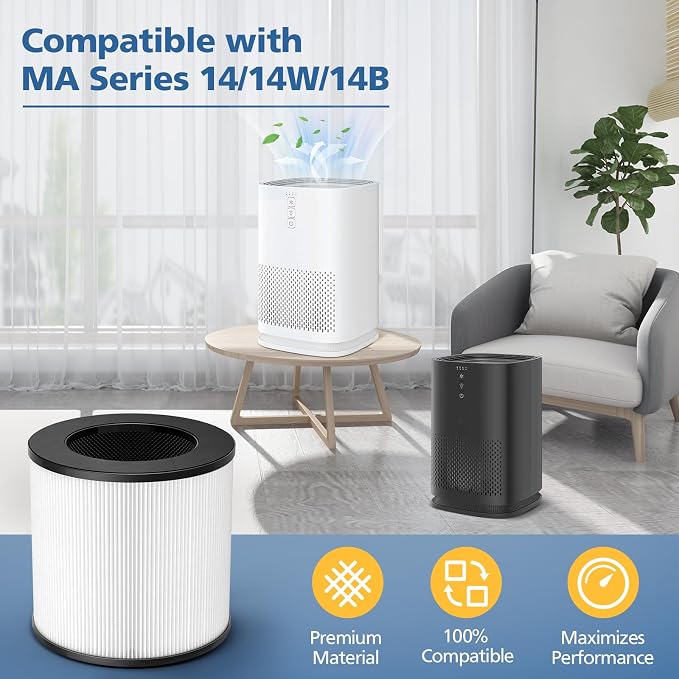 Model 14 Replacement Filter for MA Series 14/14W/14B Air Purifier, 3-in-1 HEPA - Image 3