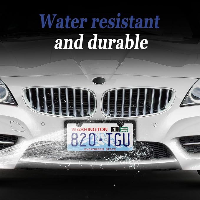 2 Pack Black License Plate Frame, Matte License Plate Front and Rear 2 Packs. - Image 6