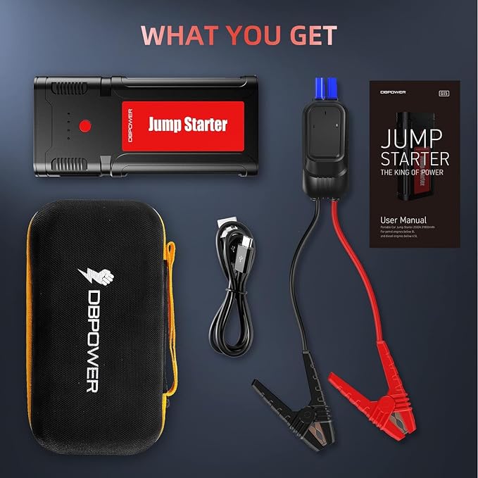 DBPOWER Jump Starter 2750A Peak 76.96Wh Portable Car Jump Starter 12V Auto - Image 7