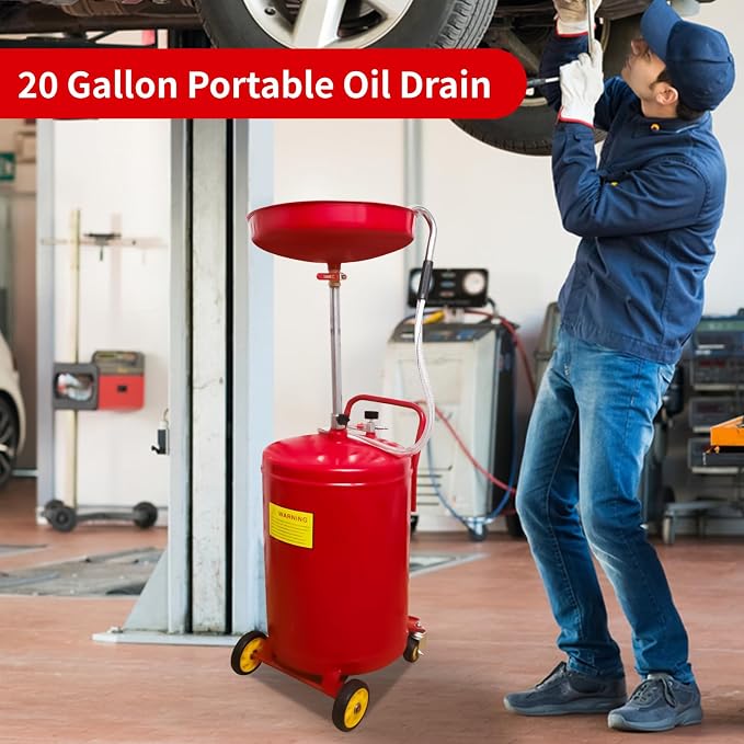 PONO 20-Gallon Air Operated Waste Oil Drain Tank - Image 3