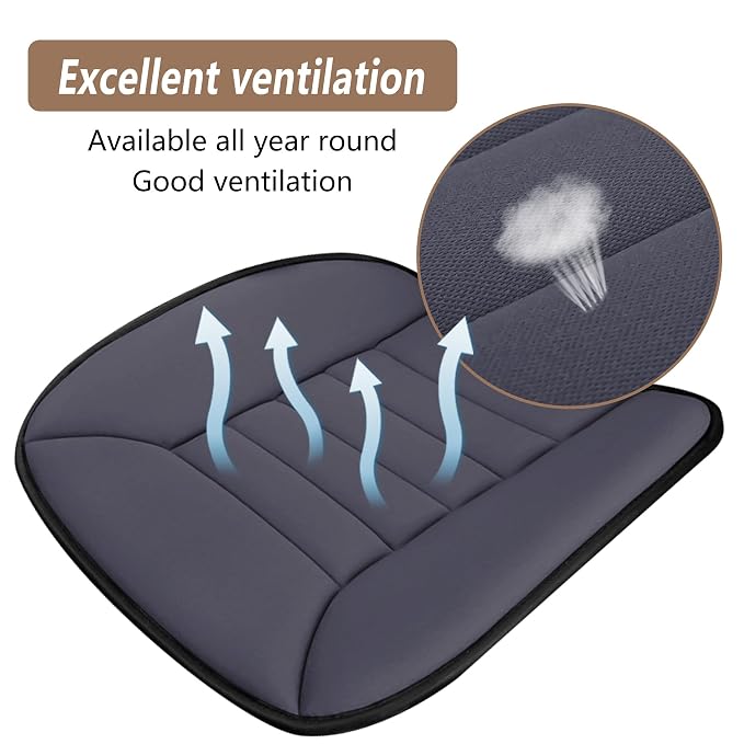 MYFAMIREA Car Seat Cushion Pad 1.2" Thick Comfort Seat Protector - Image 3