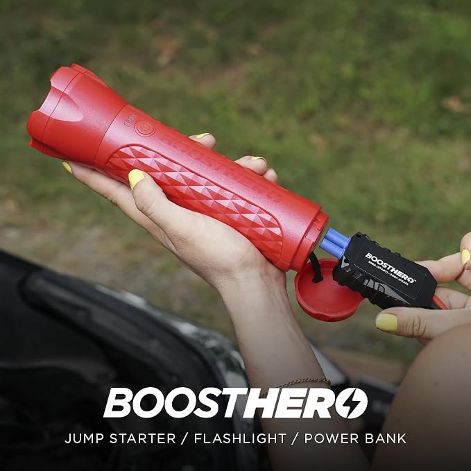 BoostHero Portable Car Battery Jump Starter, 000mAh Power Bank, LED Flashlight - Image 5