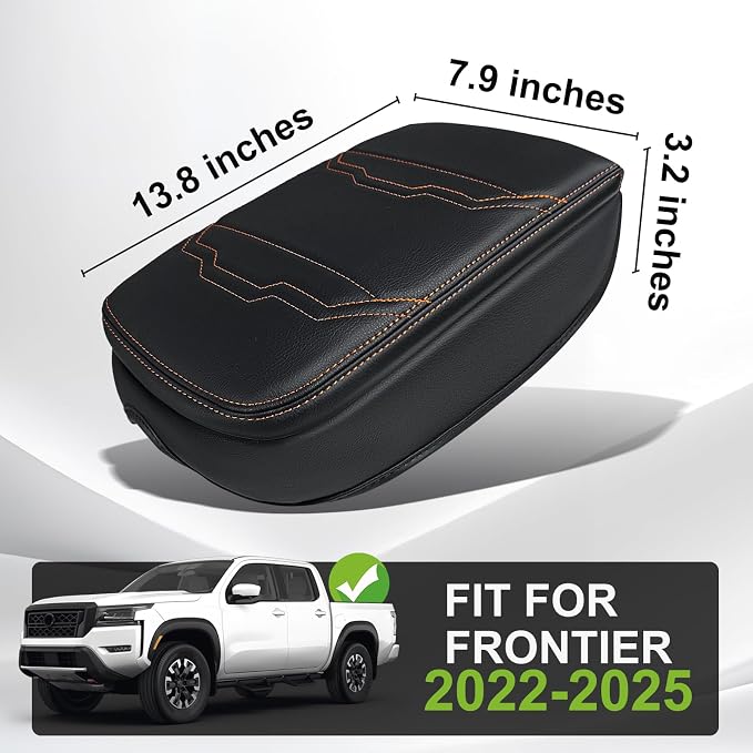 Muslogy for Frontier Center Console Pad Armrest Box Cover Vegan Leather Soft - Image 2