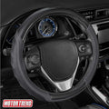 Motor Trend UltraSport Gray Carbon Fiber Steering Wheel Cover, Standard 15 inch by MotorTrend