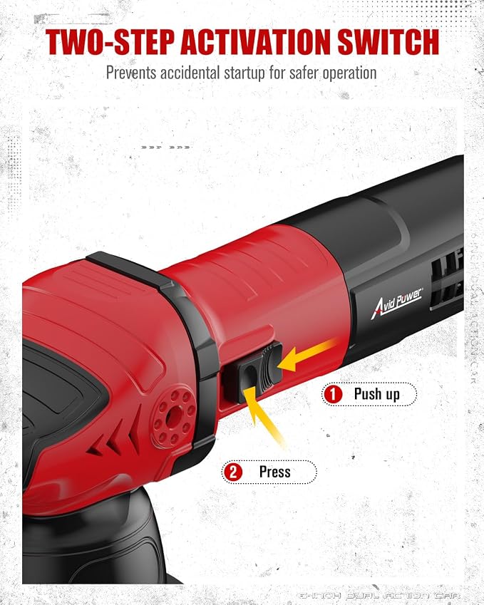 AVID POWER Dual Action Car Buffer Polisher, 6 Inch Orbital Polisher - Image 4