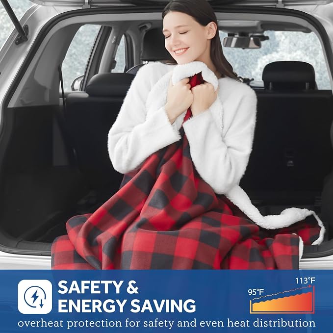 Sealy 12-Volt Heated Car Blanket, Portable Electric Blanket - Image 3