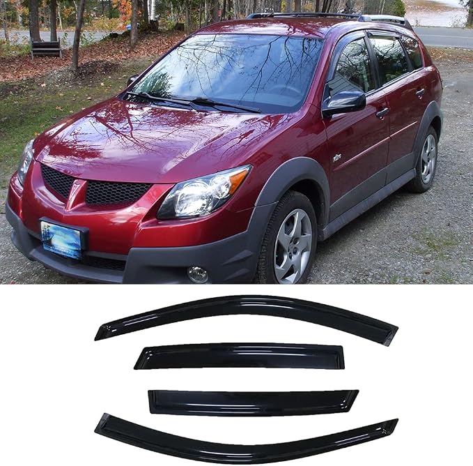 Side Window Wind Deflector, Dark Smoke Nice Window Visor fit - Image 2