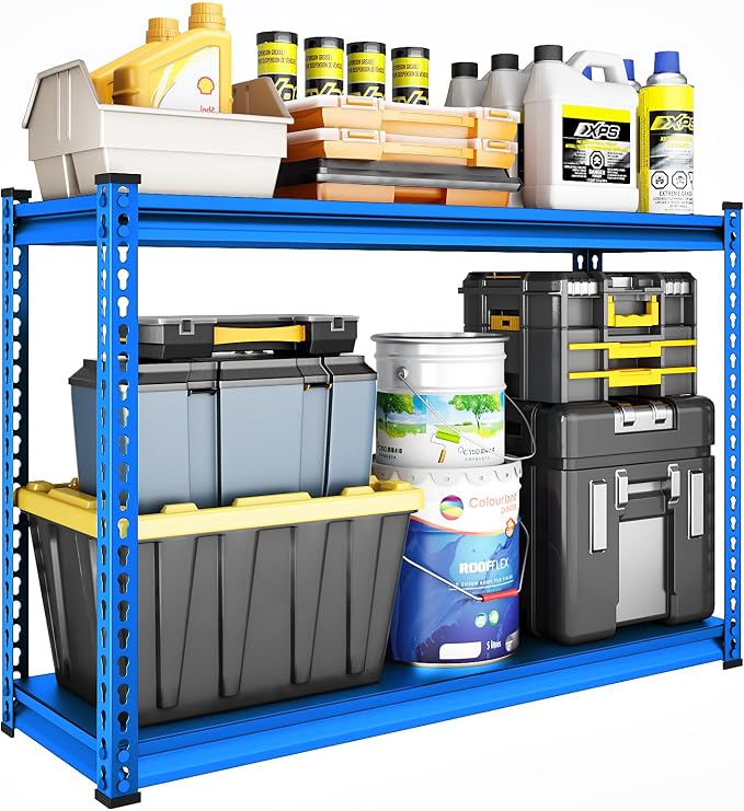 48" W Garage Shelving Heavy Duty, 1000LBS Loads Adjustable Garage Storage by SDXYSTCE