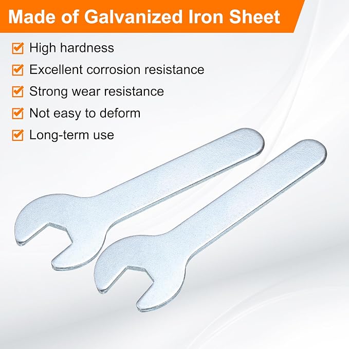 HARFINGTON 10pcs Small Wrench Open End Wrench 8x70x1.8mm Metric U-Shaped Single - Image 4