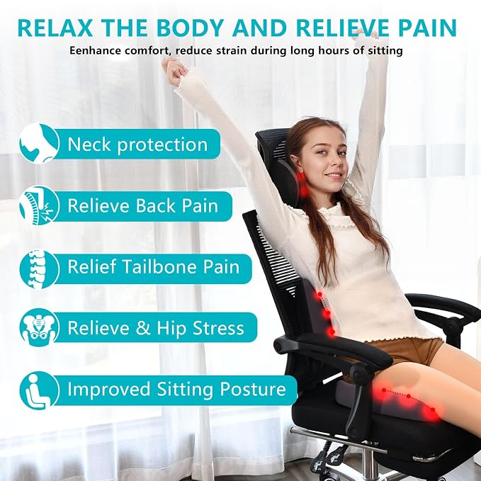 FLORICH Lumbar Support with Car headrest Back Pillow - Image 2