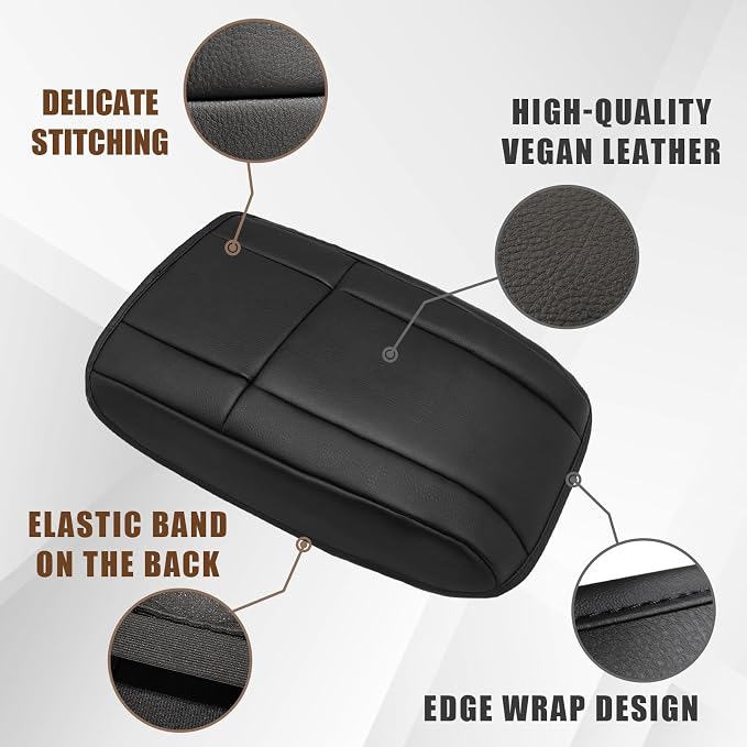 Muslogy for Accord 2025 2024 2023 Center Console Cover Armrest Pad Vegan - Image 5