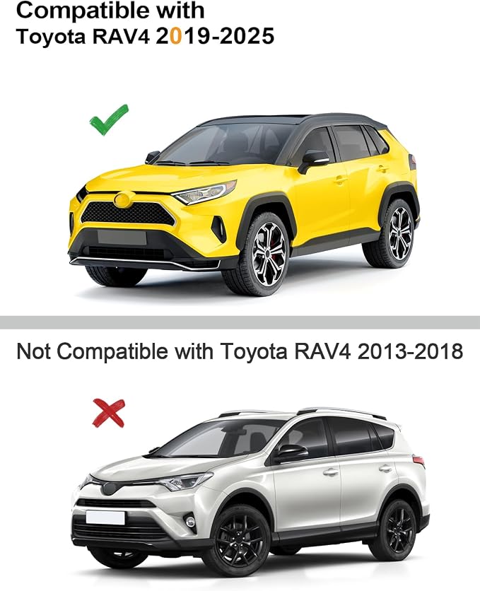 Tape-On Window Rain Guards Fit for Toyota RAV4 2019-2025 Extra Durable Window - Image 3