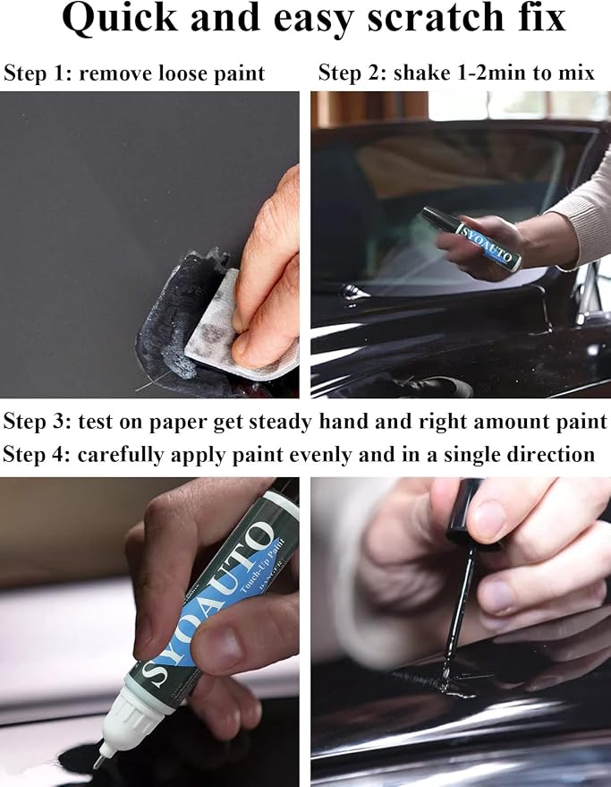 SYOAUTO Lunar Silver NH830M Touch Up Paint Fit - Image 5