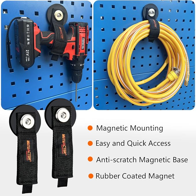 MUTUACTOR 2packs Magnetic Hooks Heavy Duty, Strong Magnet Garage Hook Large - Image 3