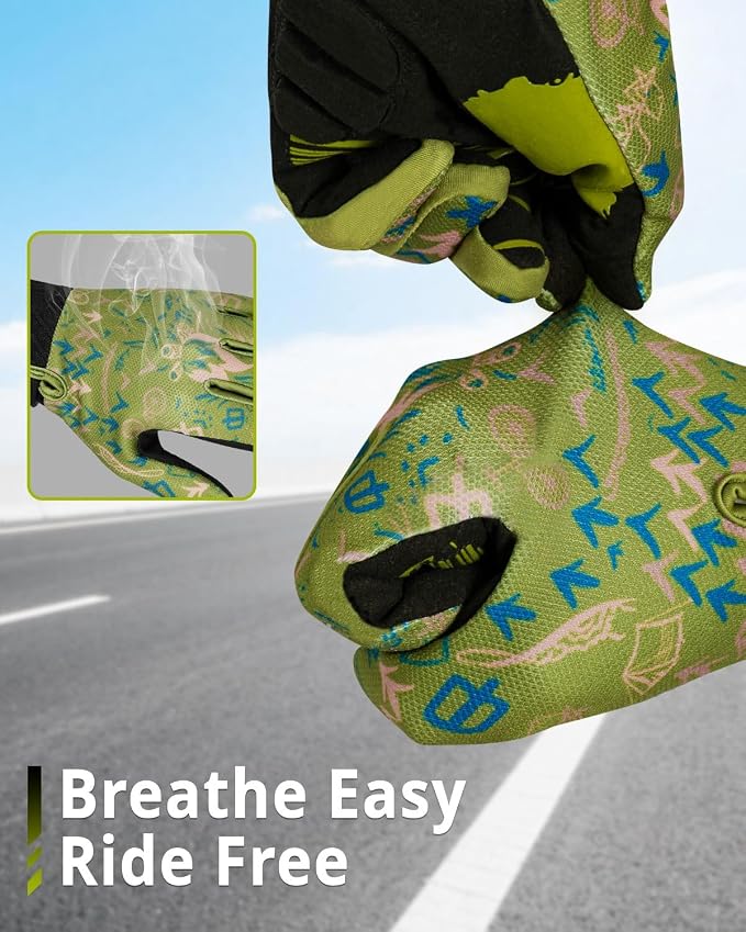 RIGWARL Skeleton Motorcycle Gloves Men Women Touchscreen, Non-Slip Mountain - Image 4