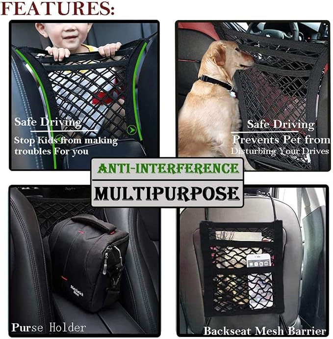 DYKESON Pet Barrier Dog Car Net Barrier - Image 2