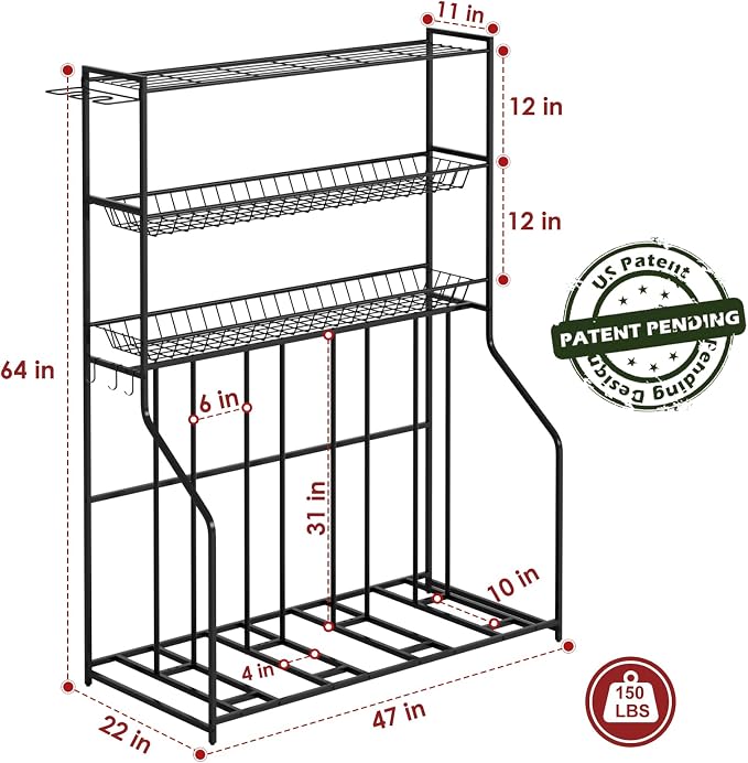 4 Bike Stand, Bike Rack Garage - Image 3