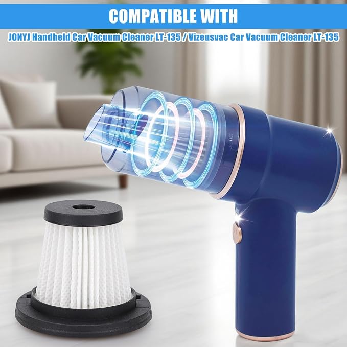 4 Pack LT-135 HEPA Filter Replacement: - Image 2