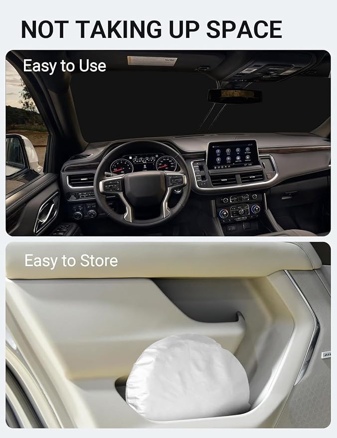Proadsy 2025 Upgrade Windshield Sun Shade Custom Fit Tahoe Z71, High Country - Image 9