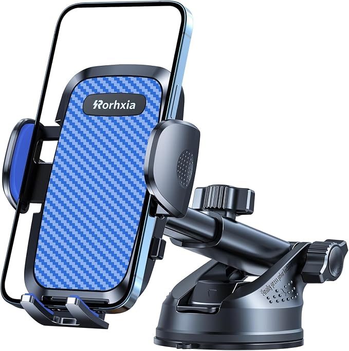 Blue 3-in-1 Phone Mount for Car Vent Dashboard Windshield Cell Phone Holder Car by Rorhxia