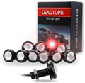 LEADTOPS 10Pcs 18mm 12V Red Eagle Eye LED Car Fog DRL Daytime Running Light by LEADTOPS