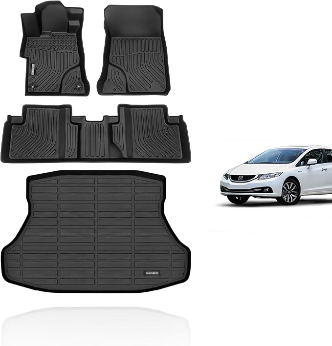 KELCSEECS All Weather Floor Mats & Cargo Liner Set by KELCSEECS