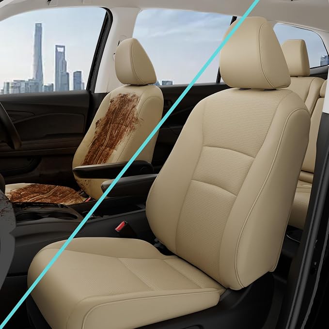 for Honda Pilot Seat Covers, Car Seat Protectors Full Set Custom Fit Pilot EX-L - Image 8