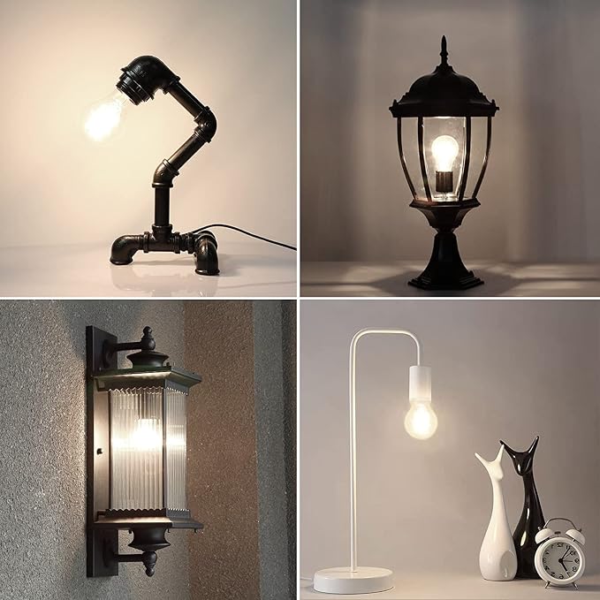 LED Edison Bulb 4W, Antique 40W Vintage Edison Bulb, E26 Light Bulb Non - Image 5