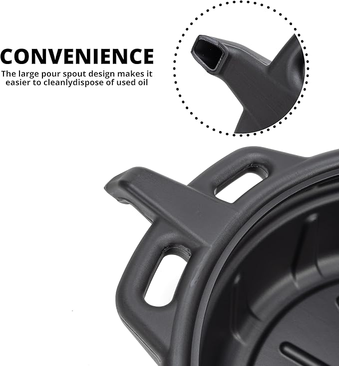 NEIKO 20760A Large Oil Drain Pan, 4 Gallon Capacity, Motor Oil Drip Catcher Pan - Image 5